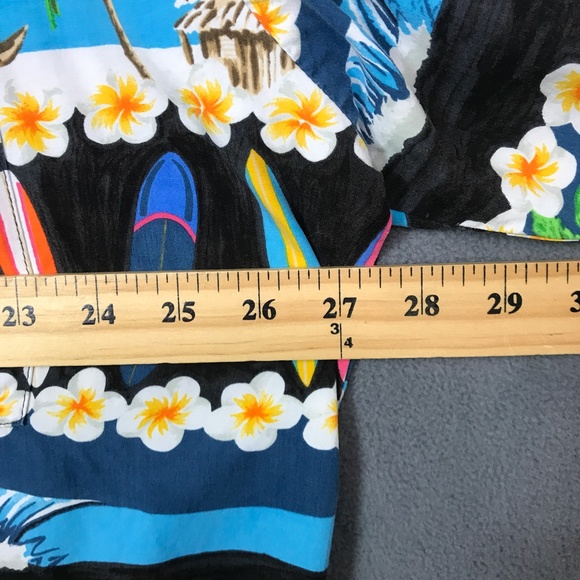 Vtg Kahala Ron Anderson Hawaiian Shirt Men XL Aloha Surf Board Beach Art USA - Picture 7 of 15